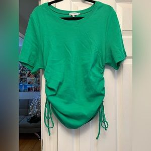 Good American green side tie tee